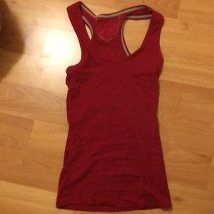 Red tank top